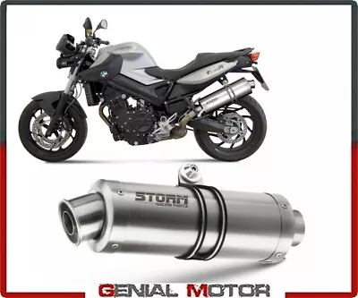 Exhaust Storm By Mivv Muffler Oval Steel For Bmw F 800 R 2009 > 2016 • $208.27